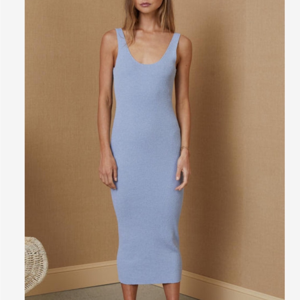 Bec & Bridge sky blue midi dress - US4
